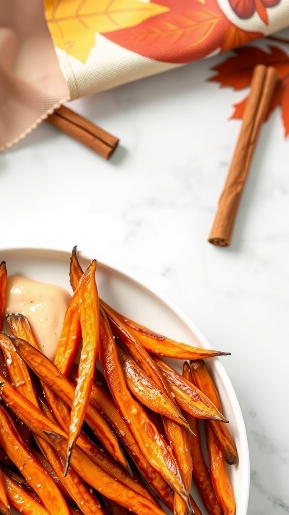 Crispy air fryer carrot fries with a hint of maple glaze