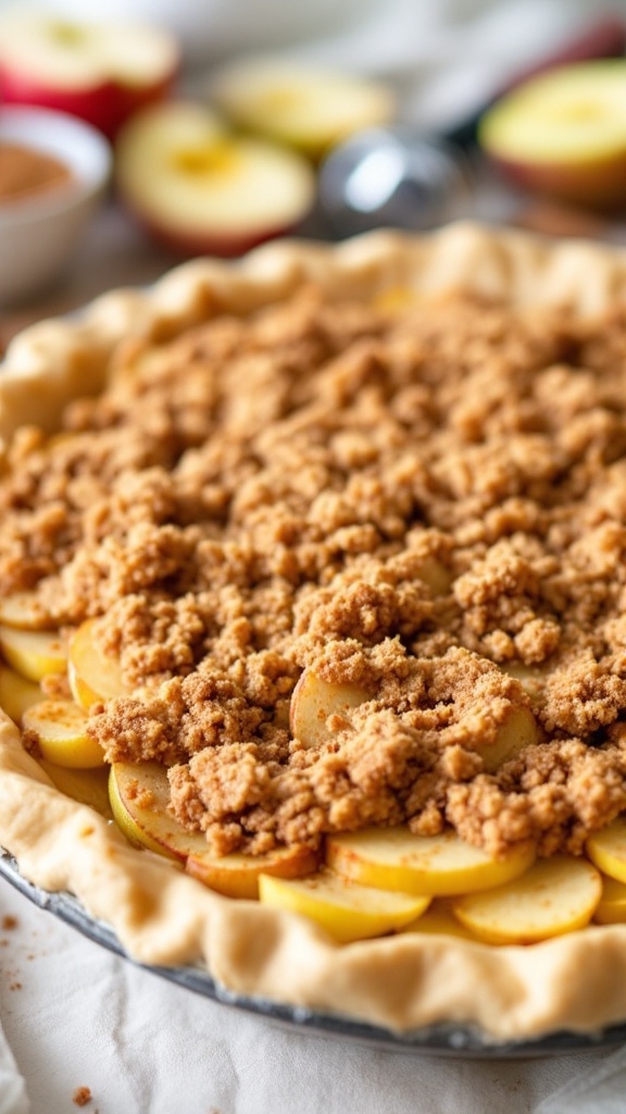 Chai-Spiced Pumpkin Pie on a plate, decorated with spices.