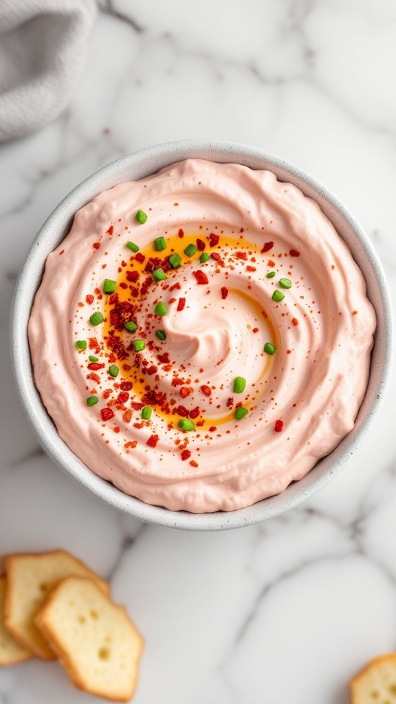 Delicious High Protein Cottage Cheese and Roasted Red Pepper Dip