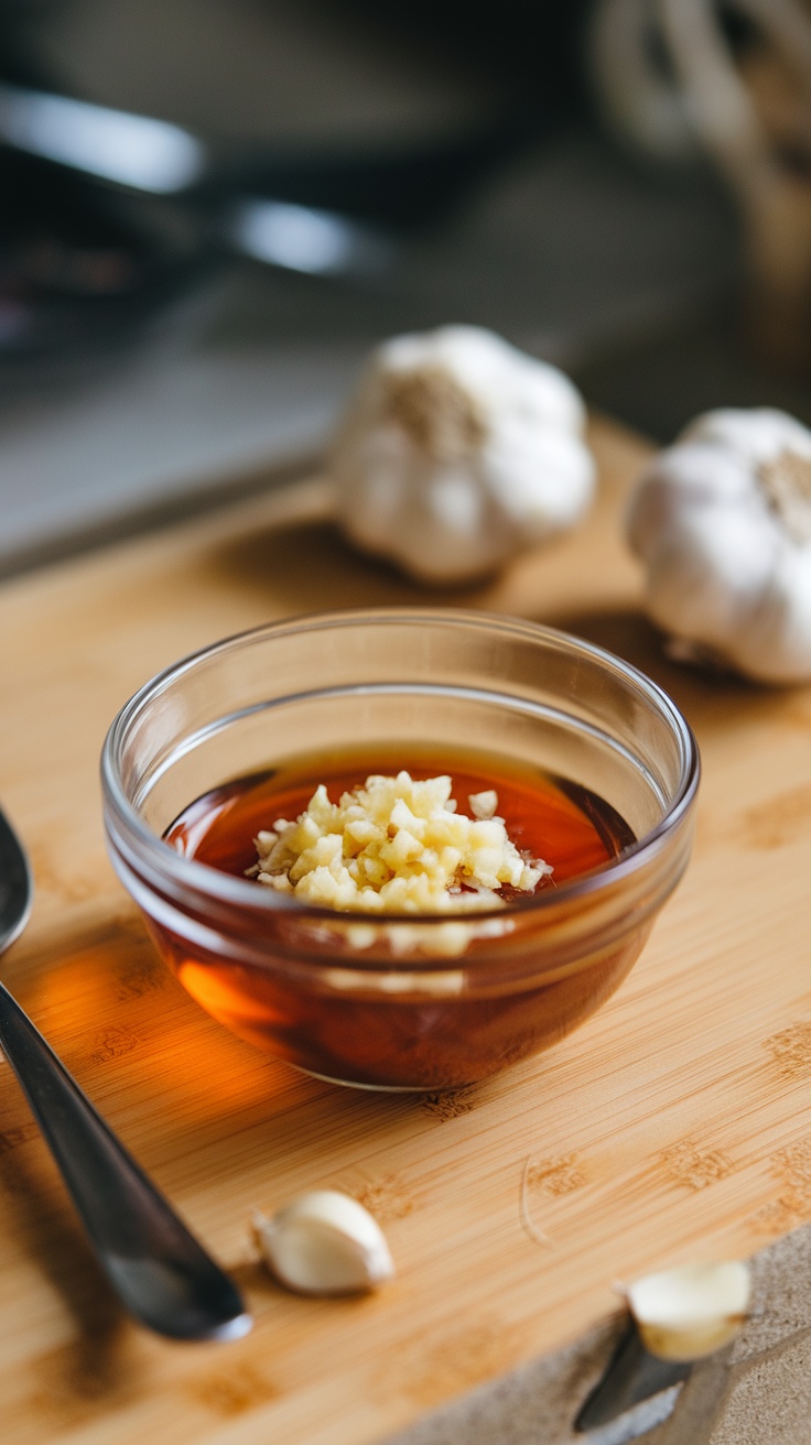 Ingredients and preparation for maple syrup glazed salmon bites