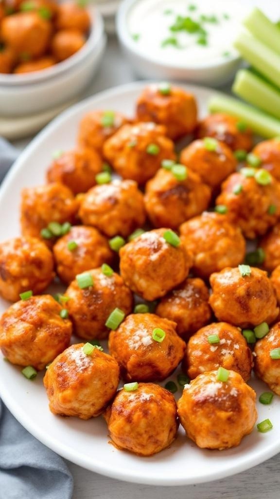 Delicious Baked Buffalo Chicken Meatball Recipe