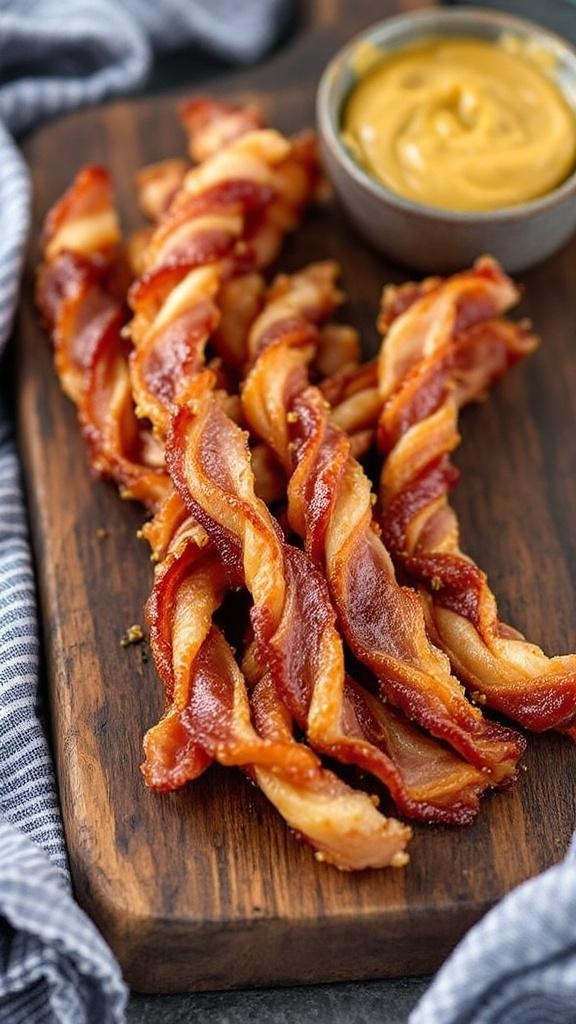 Sweet and Salty Candied Bacon Twists