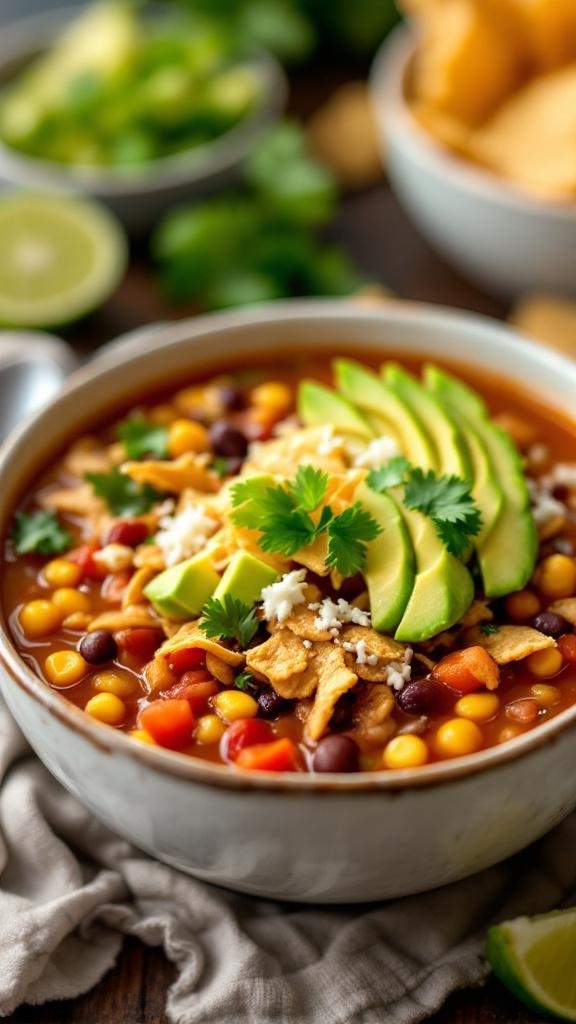 My Crockpot Chicken Tortilla Soup